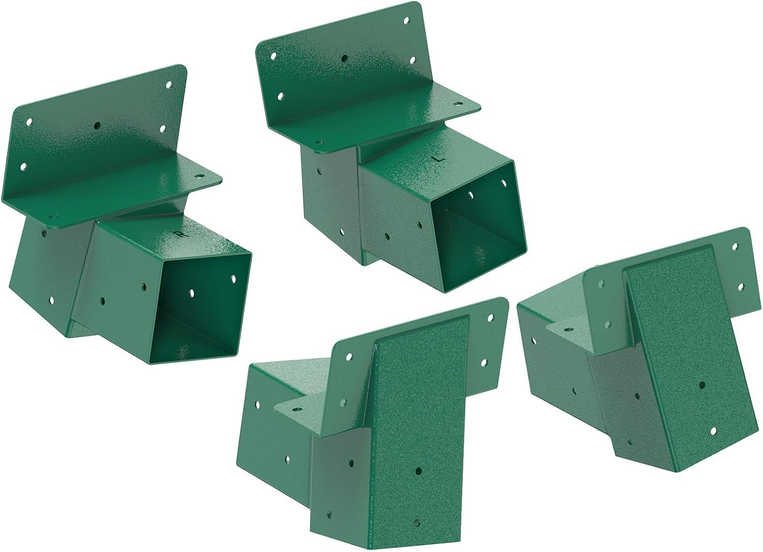 4Pack Black/Green Deer Blind Brackets 4X4 Heavy Duty Deer Stand Bracket Compound