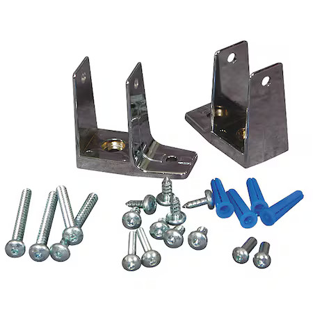 Asi Global Partitions 40-8515220 Zamac Wall Pilaster Bracket, For Steel