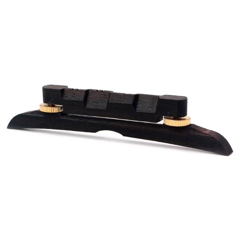 Height Adjustable Light Weight Ebony Guitar Bridge Easy String Action Adjustment
