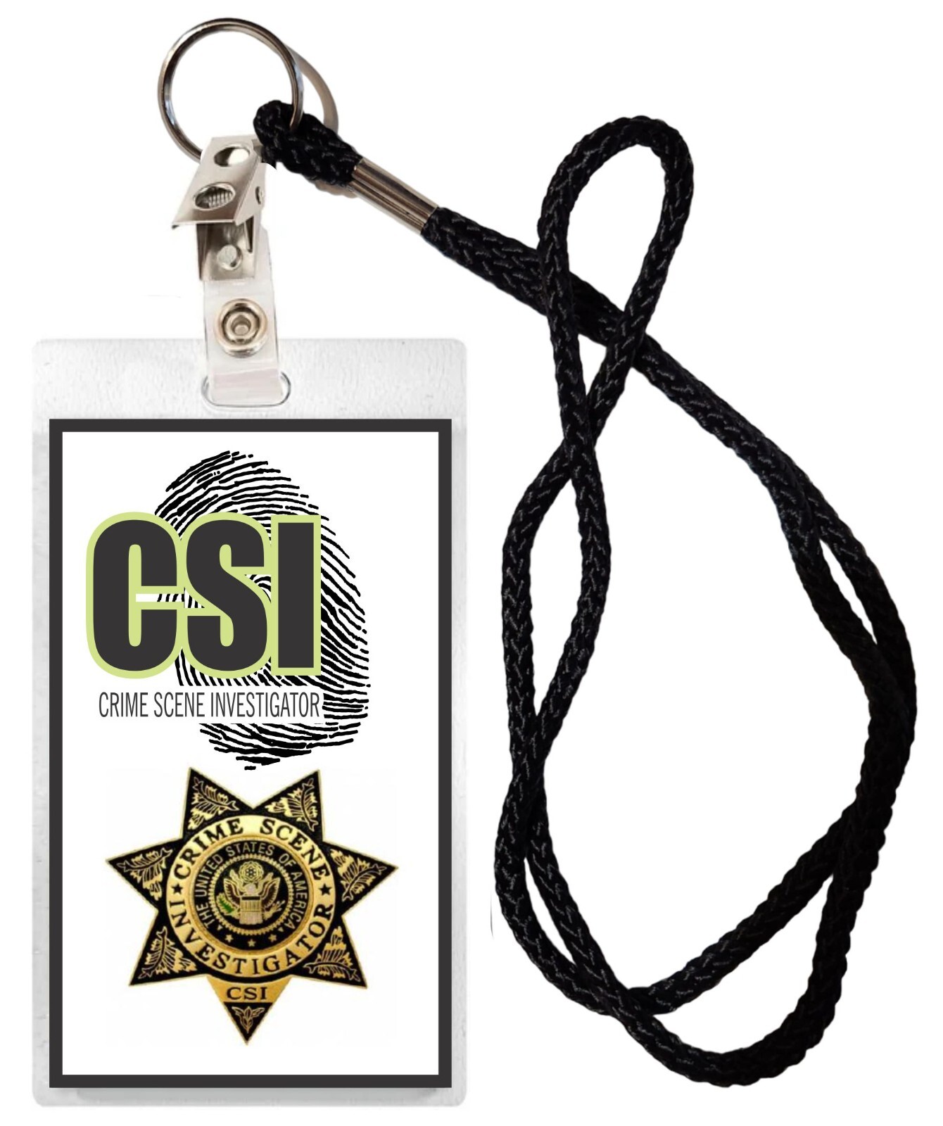 CSI Crime Scene ID/Security Badges Novelty HALLOWEEN COSTUME MOVIE PROP