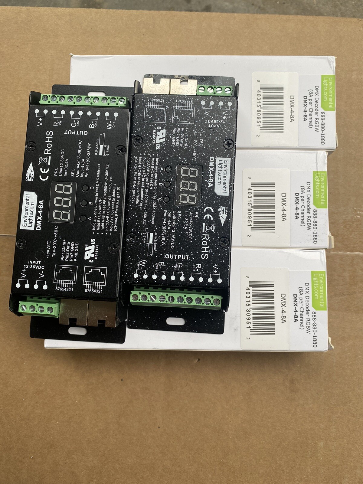 Environmental Lights Decoder DMX-4-8A