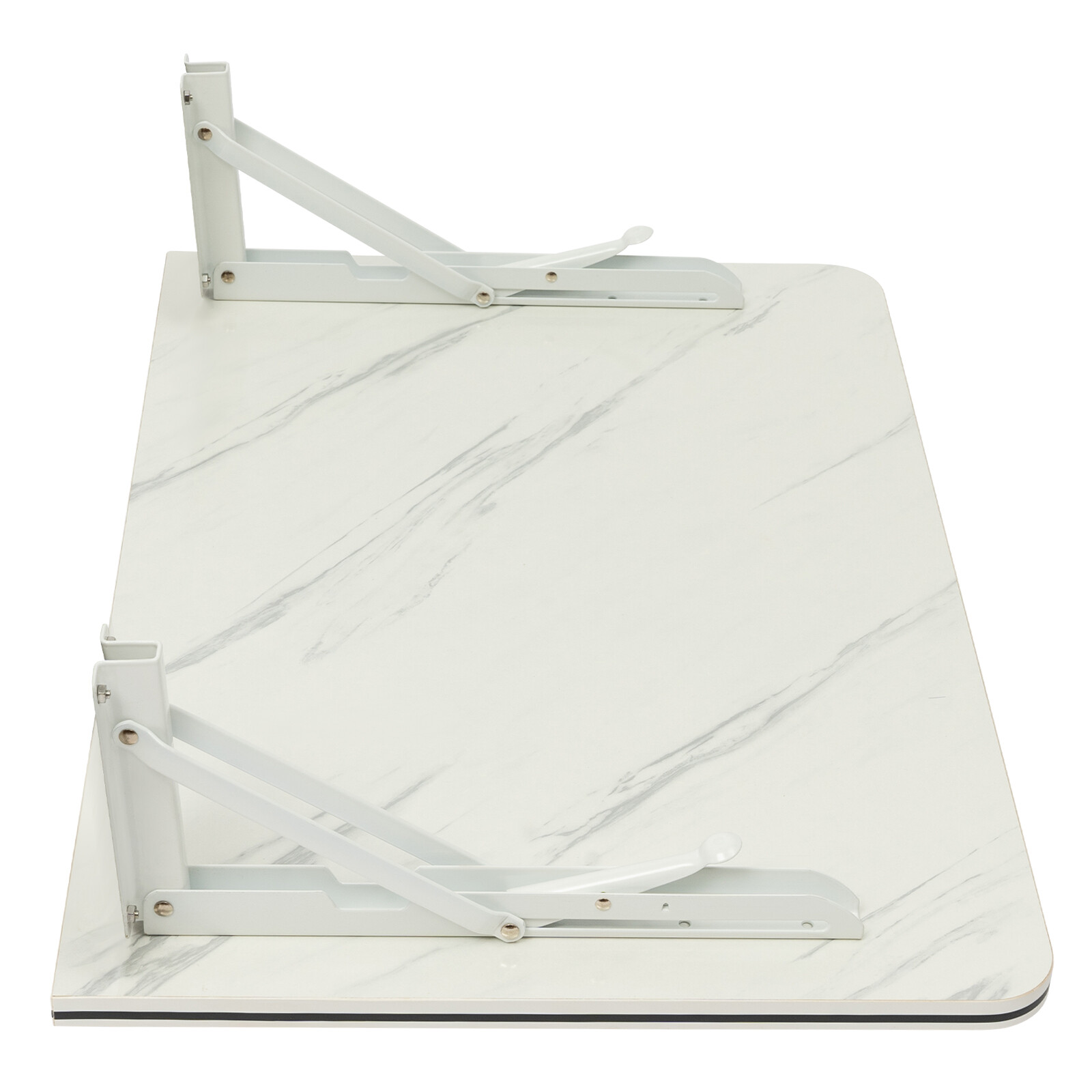 Stylish Wall-Mounted Folding Desk with Durable MDF and Metal Design