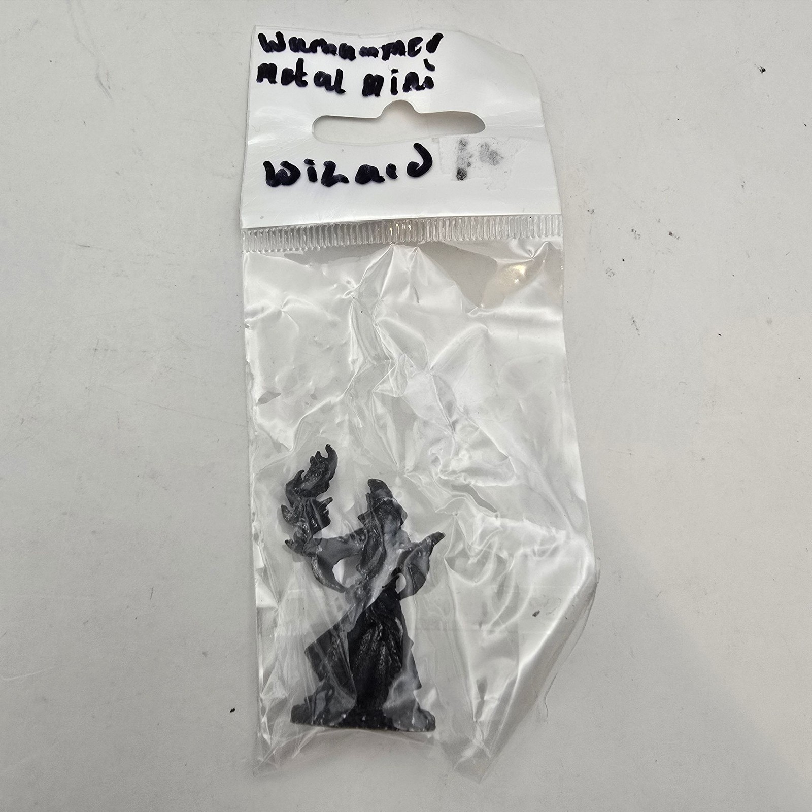 Fantasy Wizard Metal Miniature Unpainted Tabletop RPG Figure Collectible