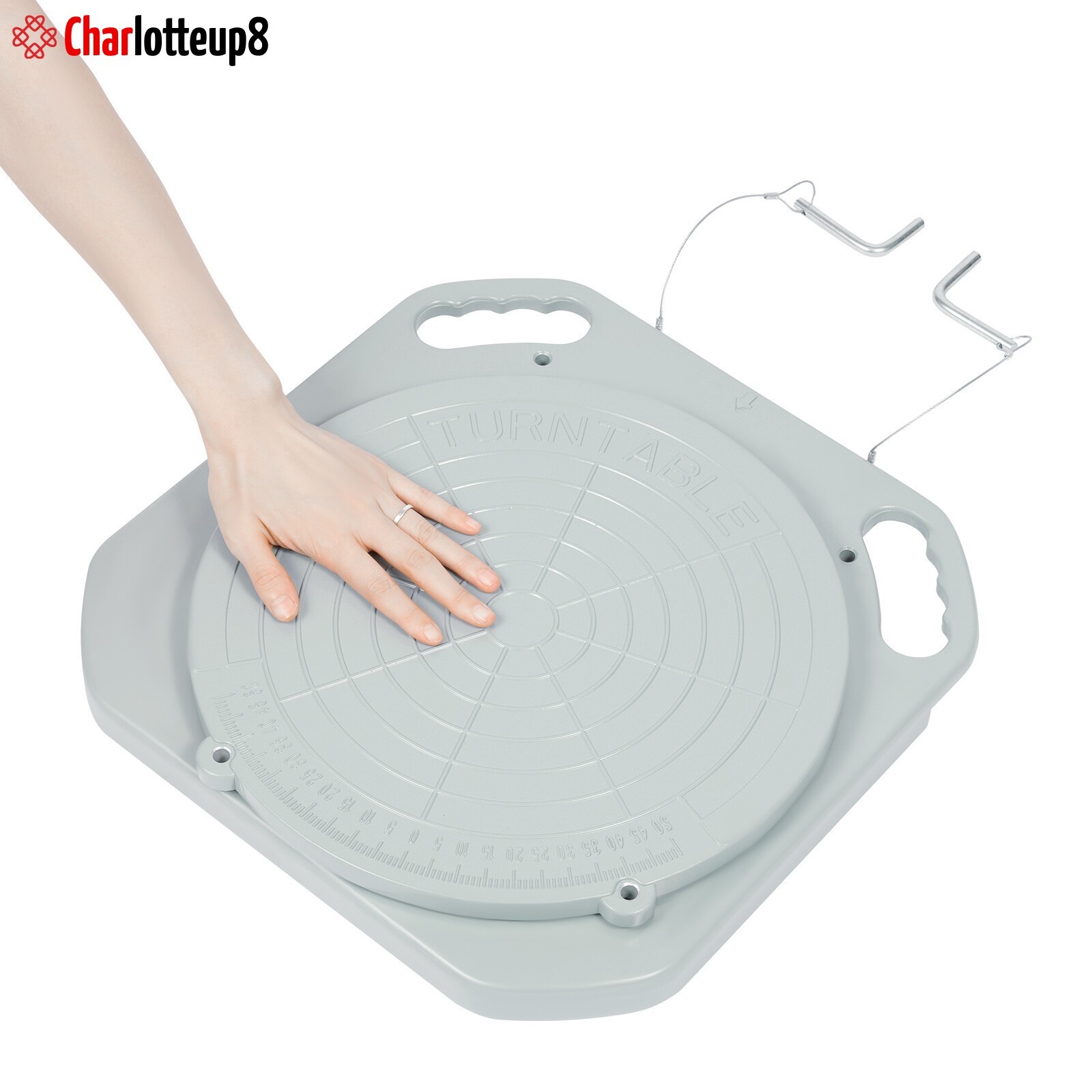 Pair 5T Wheel Alignment Turn Plates Turntable Wheel Alignment Tool 360° Rotating