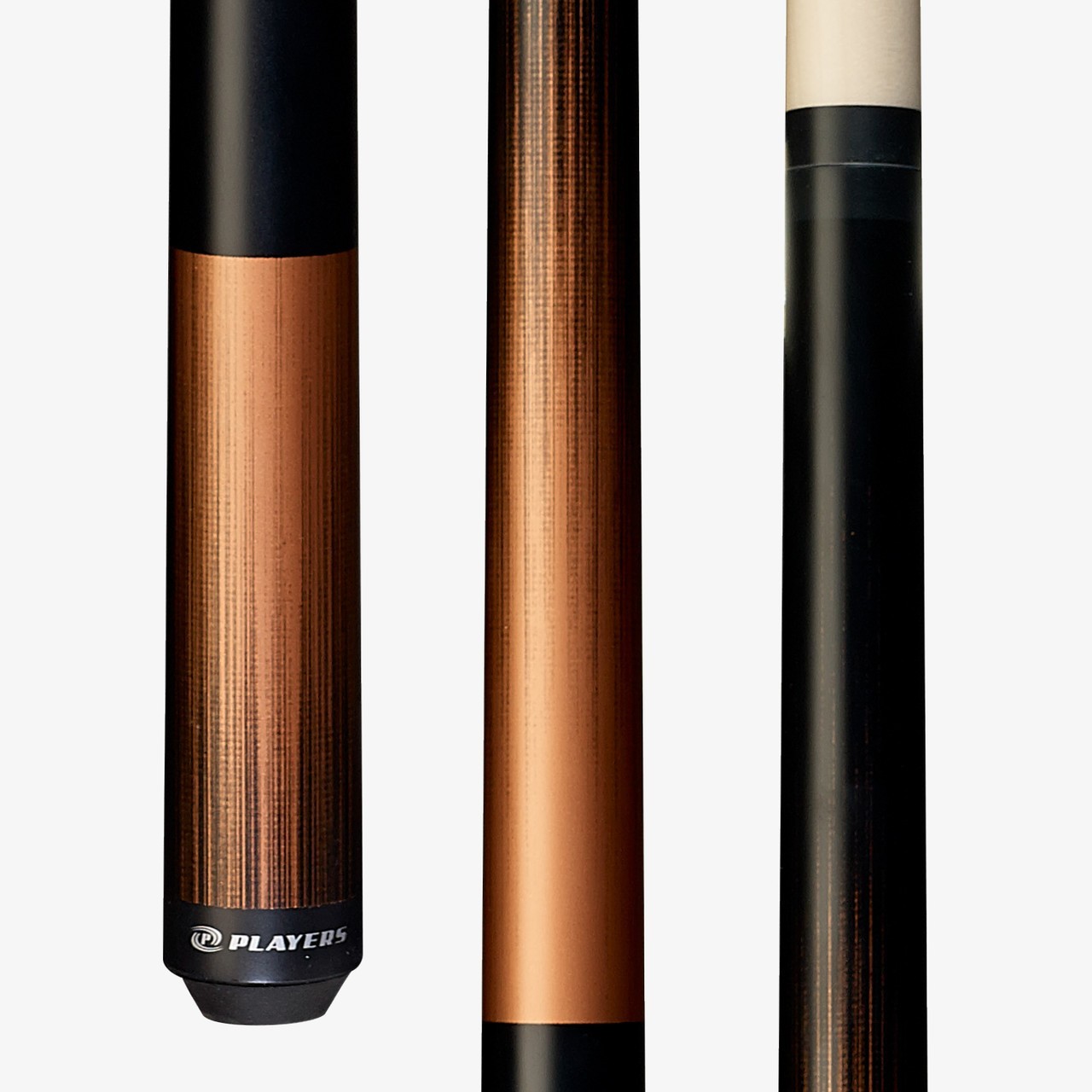 Players C-704 Pool Cue – Matte Captain Copper/Black Gradient, Wrapless, 18–21 oz