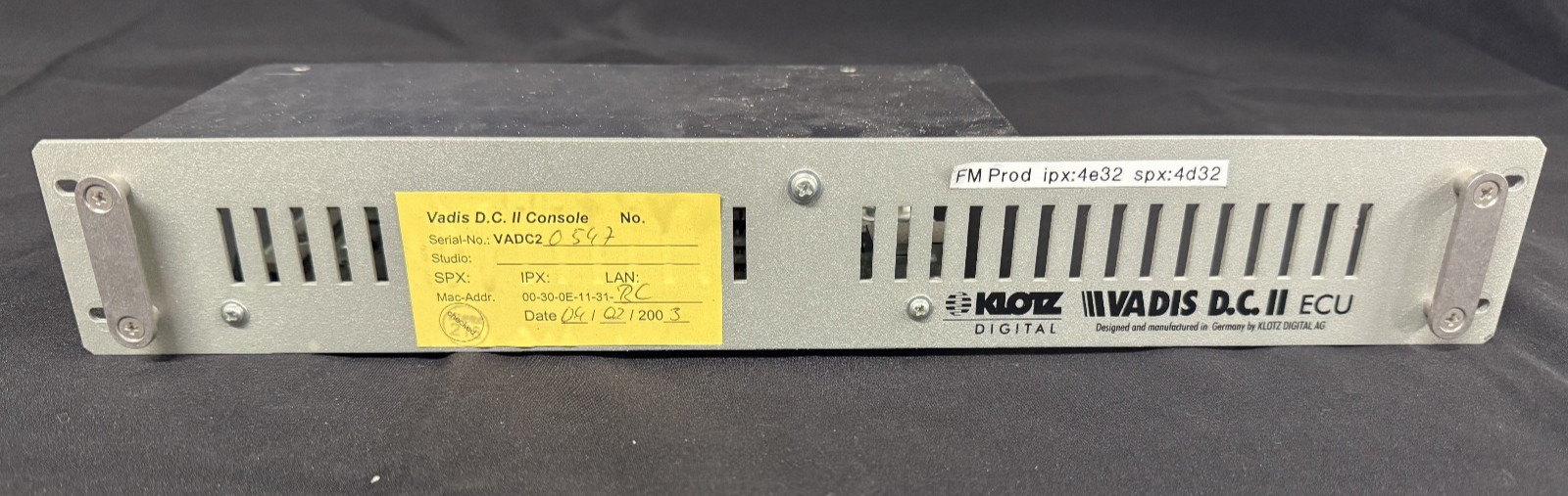 Klotz Digital Vadis DC2 DC II Console ECU Module