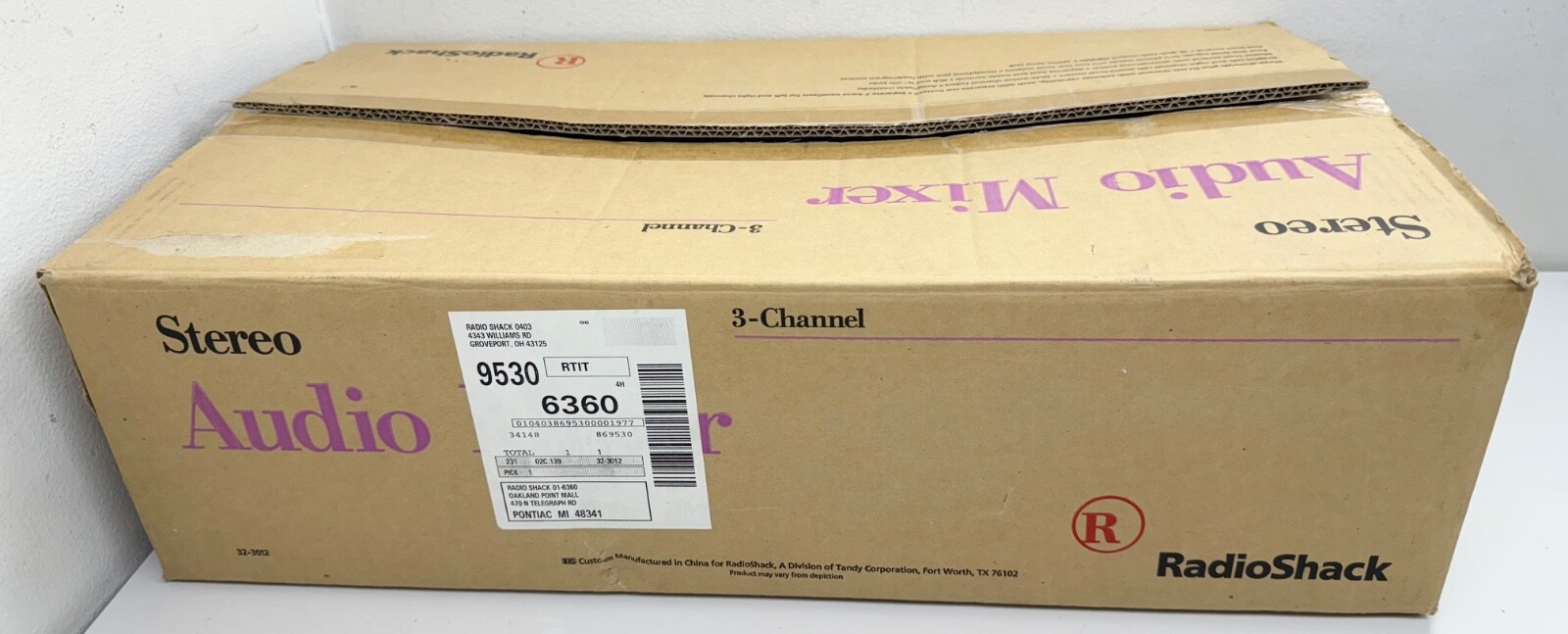 Vintage Radio Shack 7 Band Equalizer 3 Channel Stereo Sound Mixer 32-3012 NEW