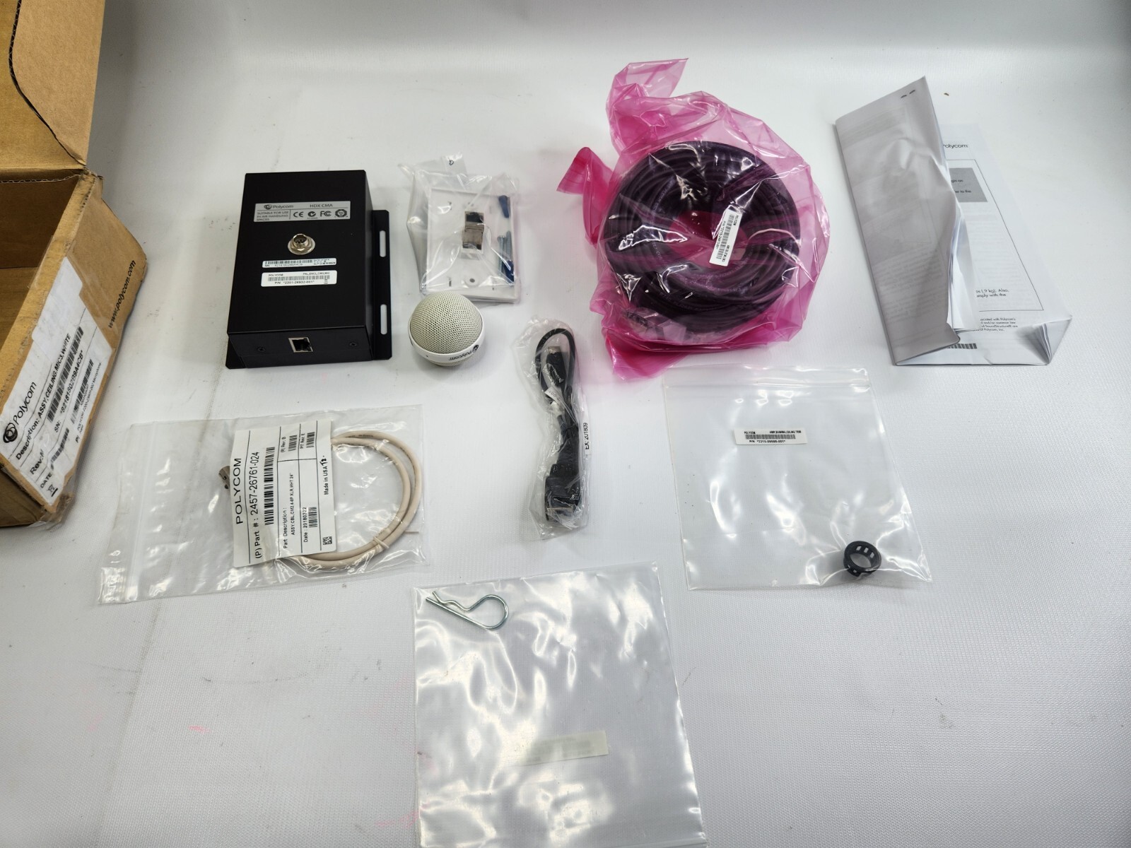 Polycom Audio  HDX CMA Ceiling Microphone w/ Directional Beam New 2201-26932-001