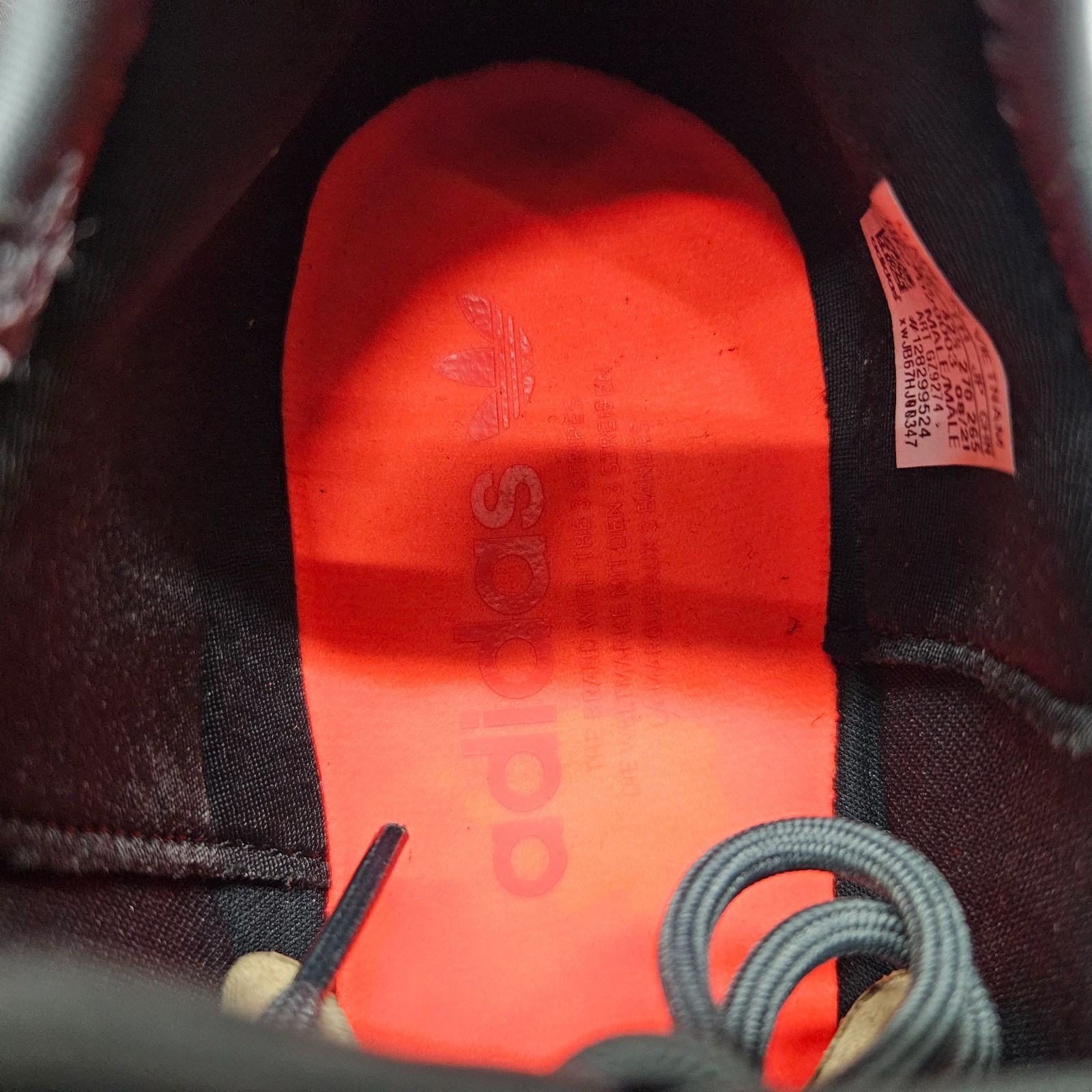 Adidas NMD_R1 Athletic Shoes GZ9274 Black Gray Solar Red Men's Size 9