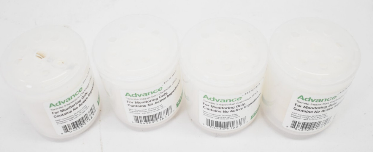Lot of 4 Advance For Monitoring Only Termite Inspection Cartridge TIC BROKEN