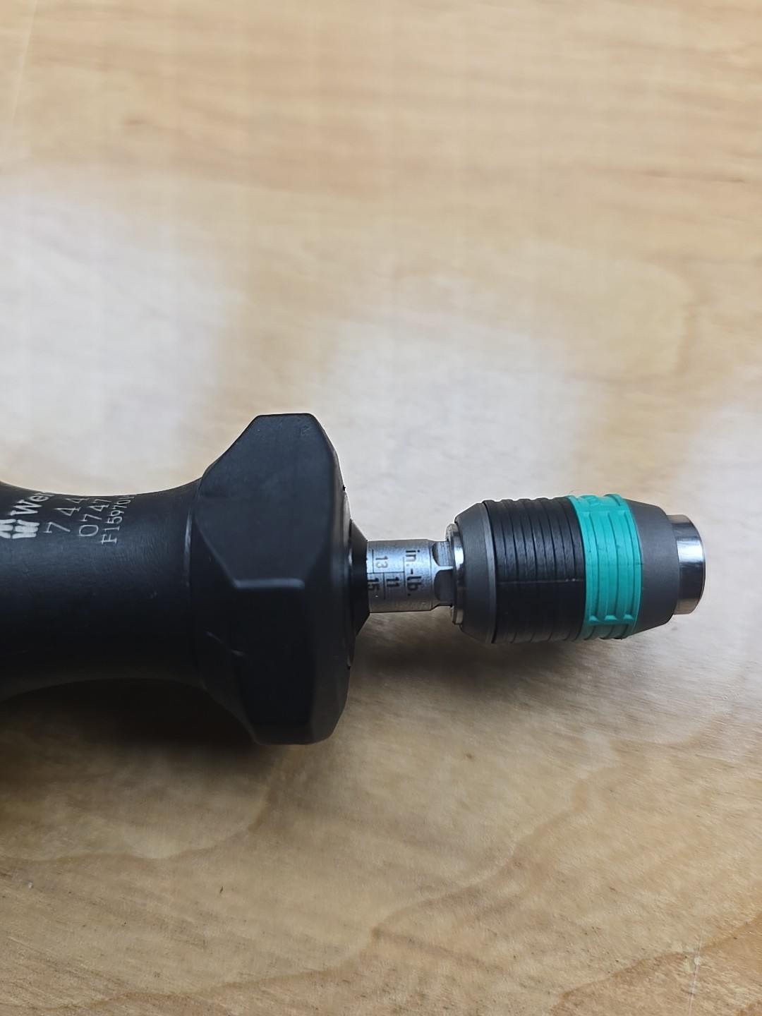 Wera 7446 Adjustable Torque Screwdriver 1/4" Hex Quick-Release