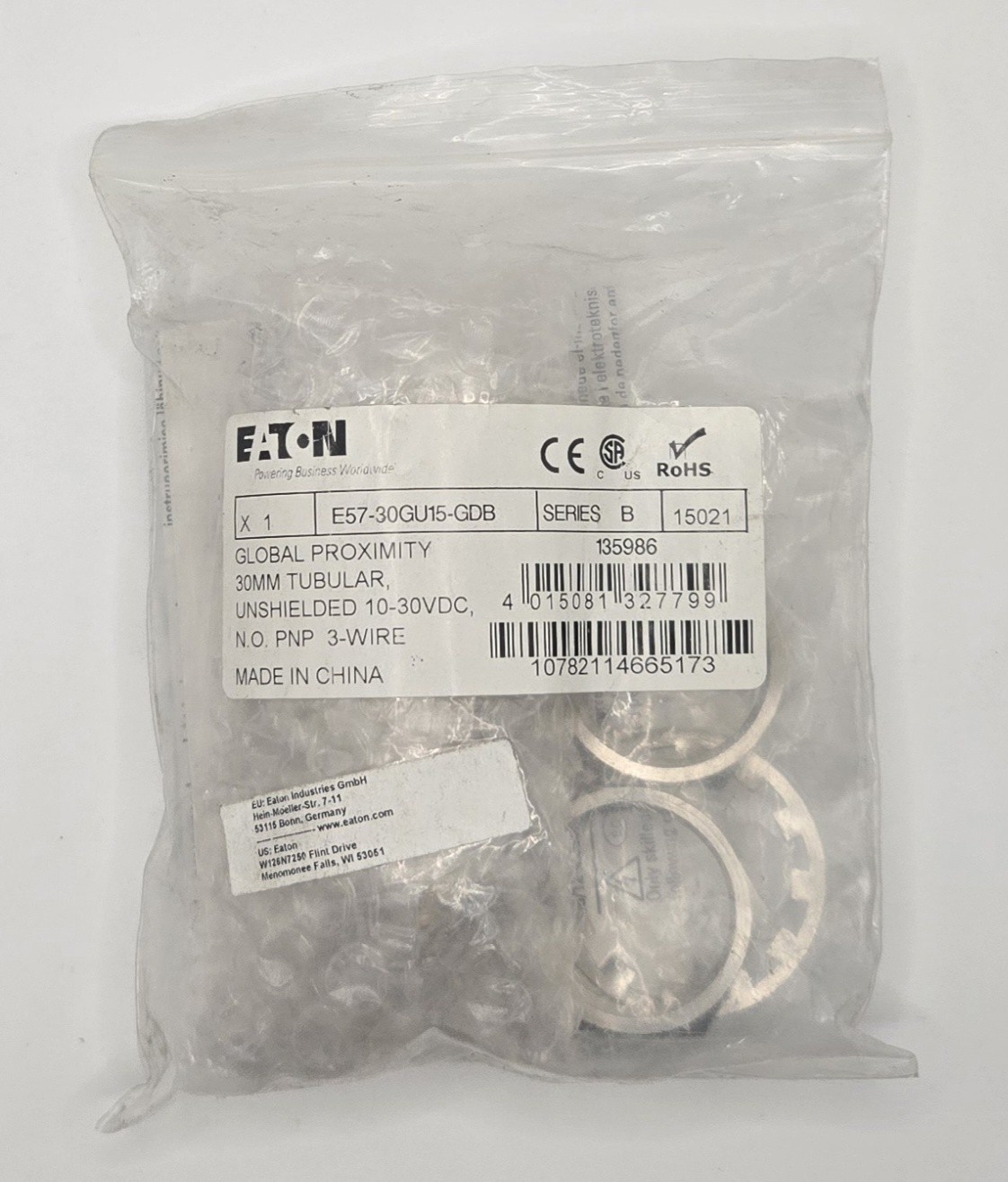 EATON E57-30GU15-GDB Global Proximity Sensor