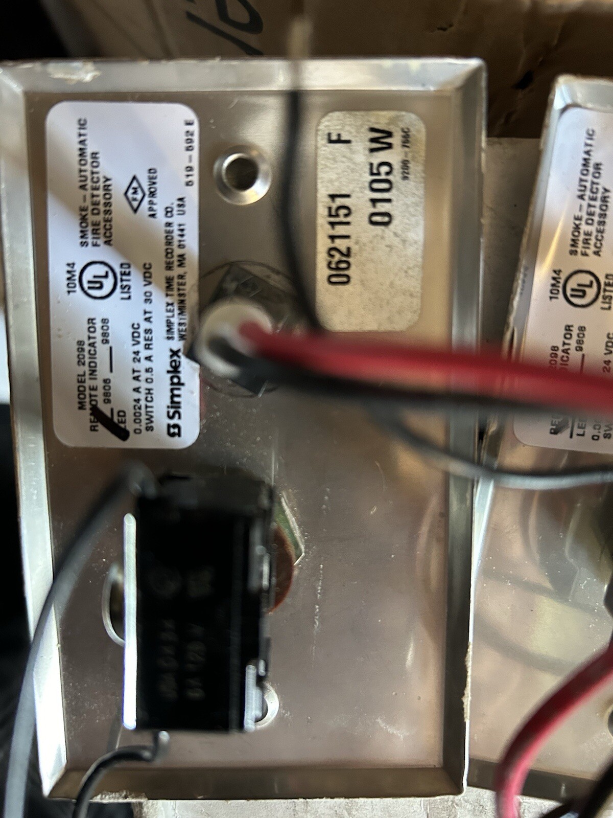 (4) SIMPLEX 2098 Remote Indicator
