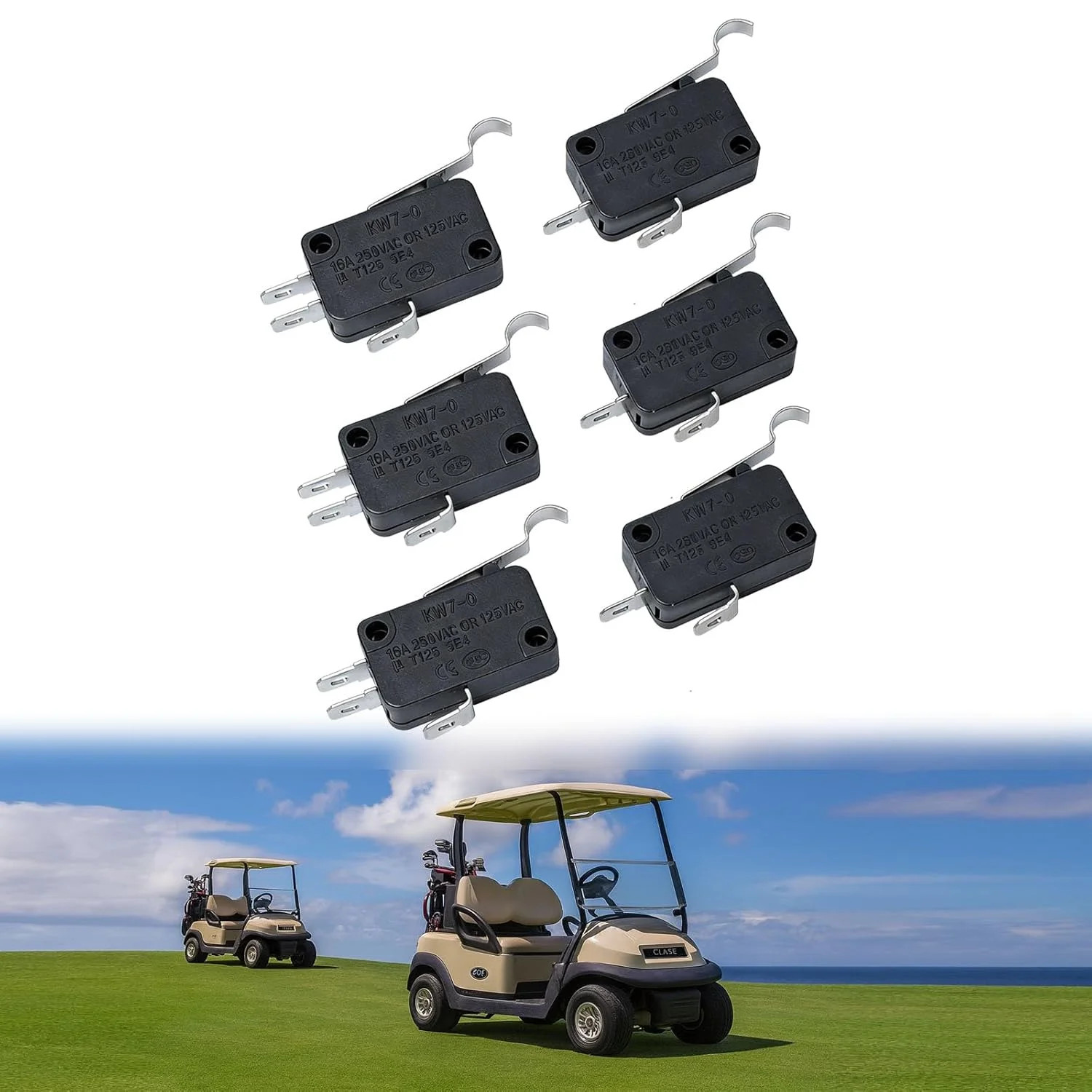 1014807 & 1014808 2 & 3 Prong Micro Switch for Compatible with Club Car Golf Car
