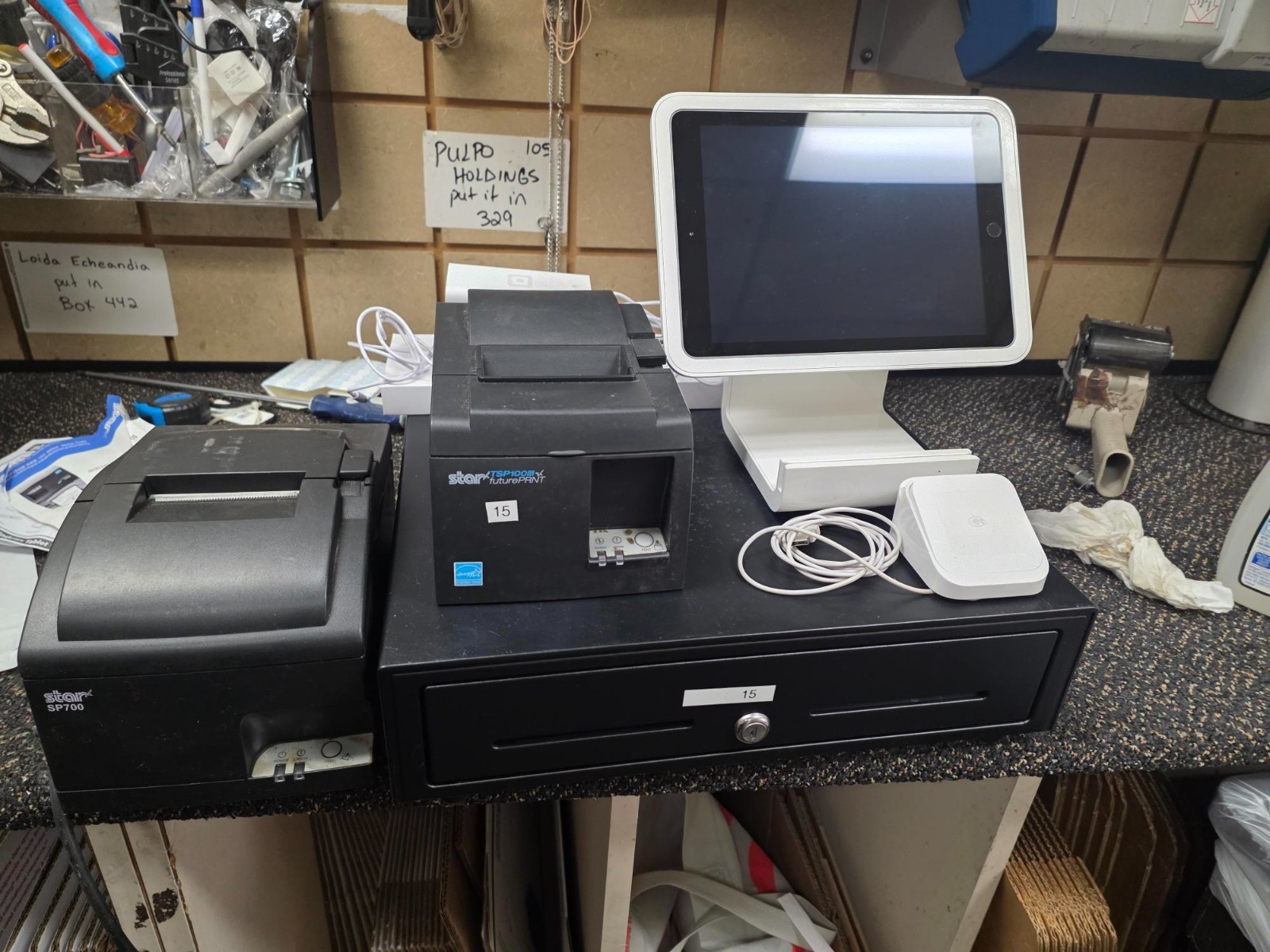 Square POS System Complete Cash Register, Tap To , Star Printer, iPad (READ )#2