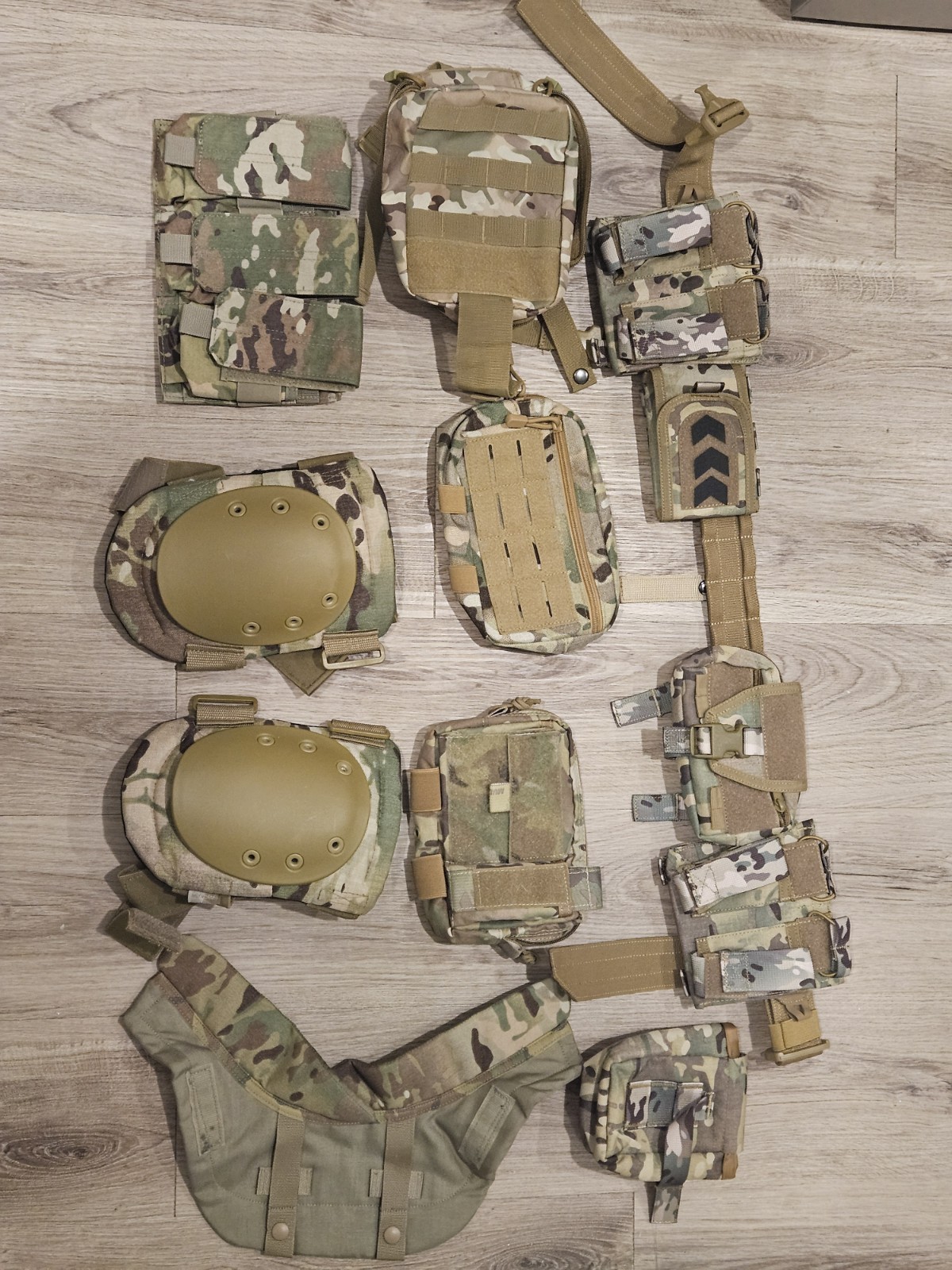 Multicam Accessories and Pouch Lot for Airsoft Gear
