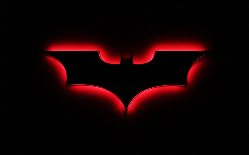 The Batman Logo LED Night Light Lamp Bedroom Wireless Remote Control Xmas Gift