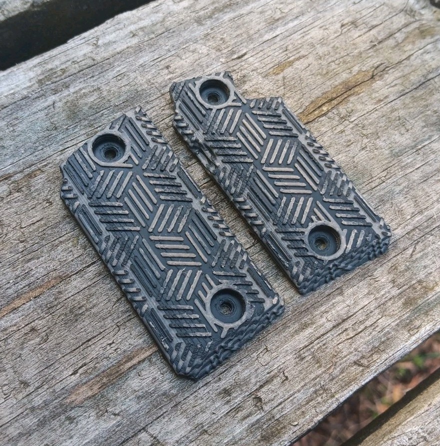 Sig Sauer P238 Grips - Black & Tan Textured Grip Set
