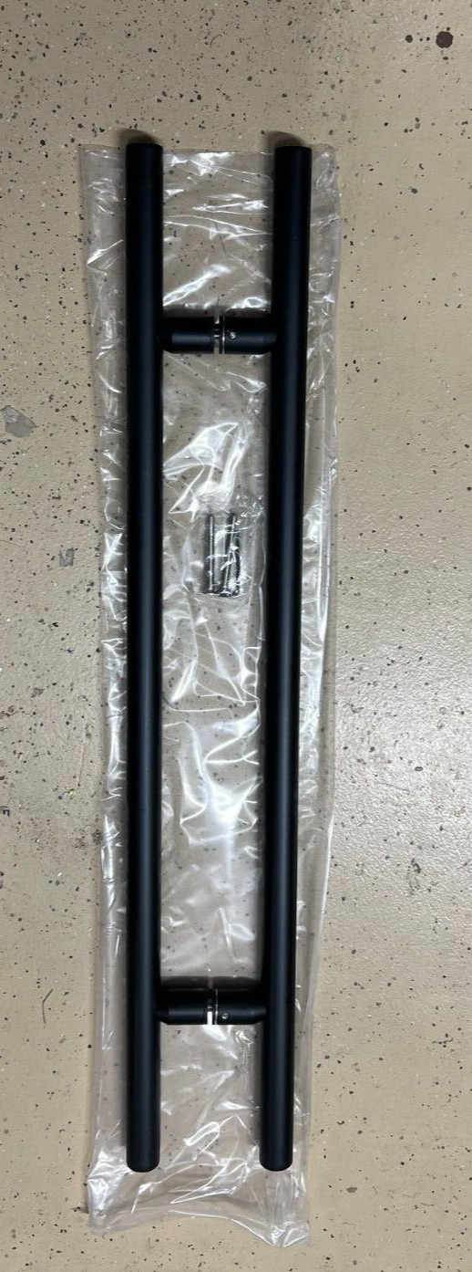 CRL 36LPMBL Matte Black 36" Extra Length Ladder Style Back-to-Back Pull Handle