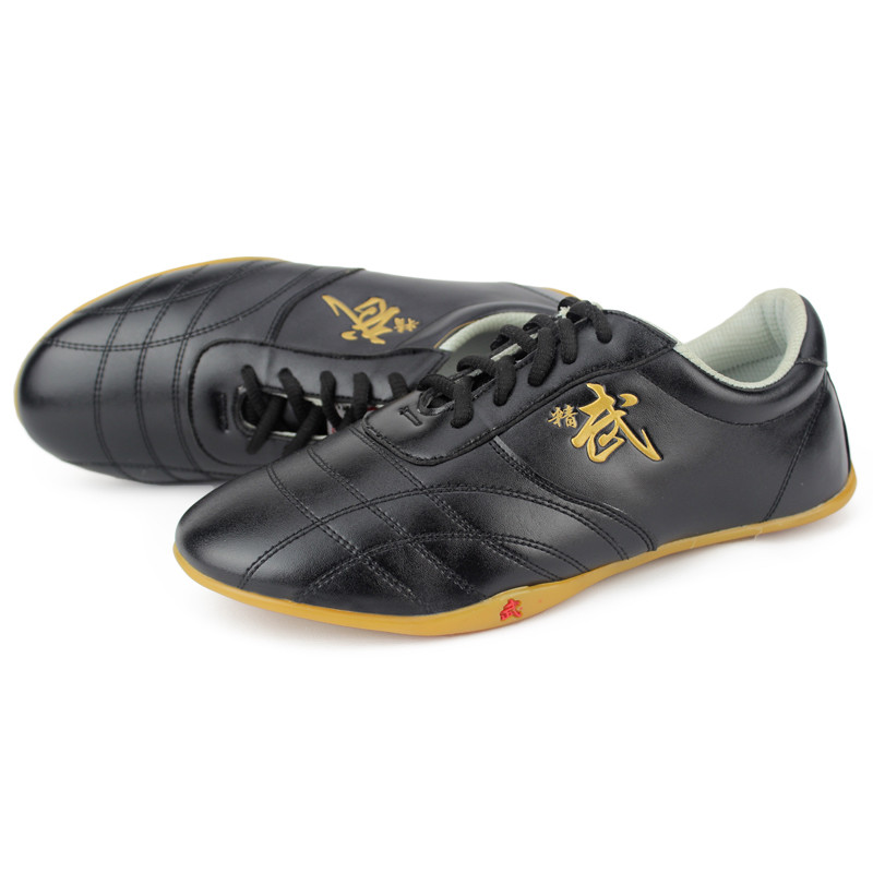 Martial Art Karate Taekwondo Shoe Kung Fu Genuine Leather Shoes Tai Chi Training