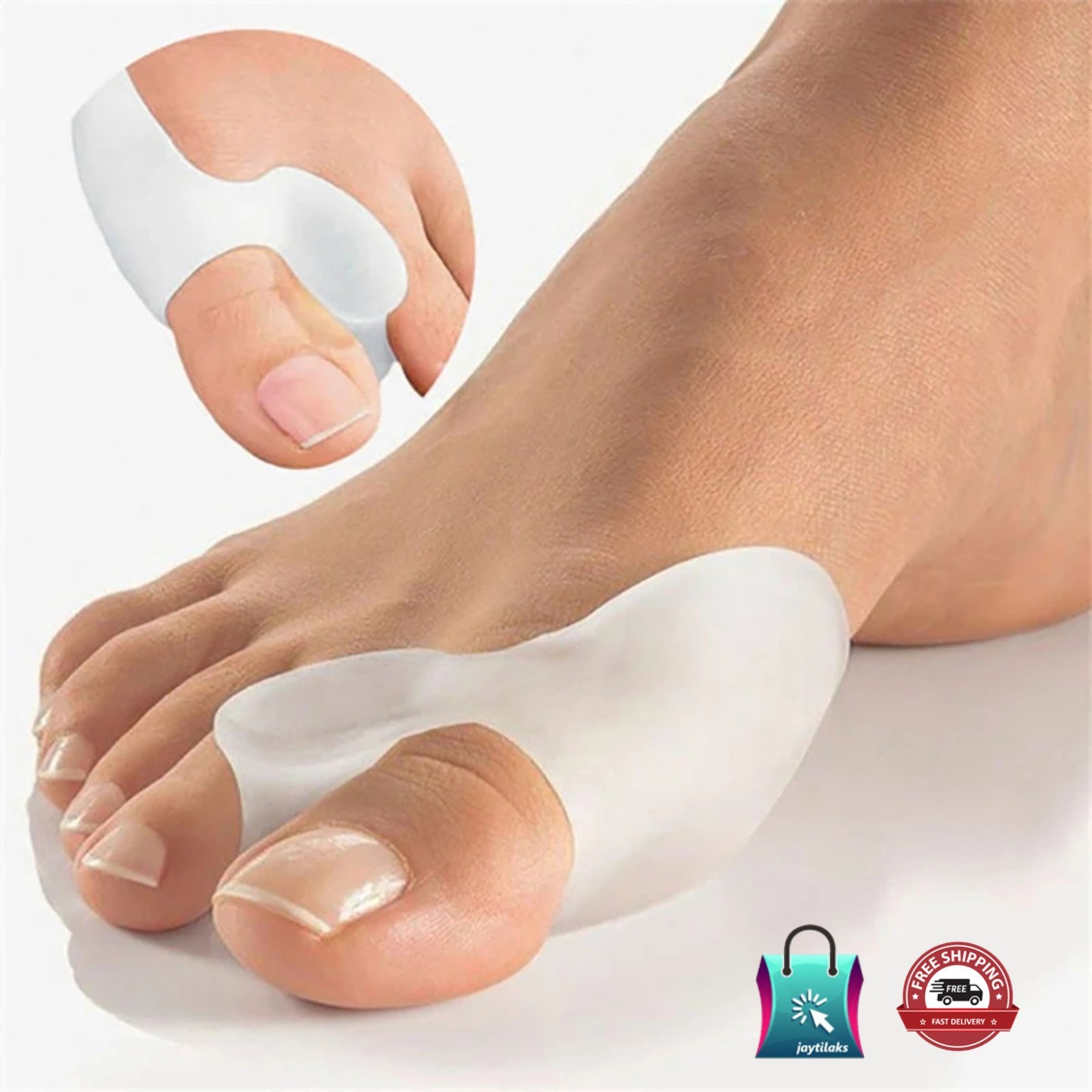 2pcs Soft Big Toe Bunion Corrector – Night & Home Use, Comfort & Alignment Aid