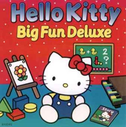 Hello Kitty Big Fun Deluxe PC CD learn to read arithmetic music shapes color etc