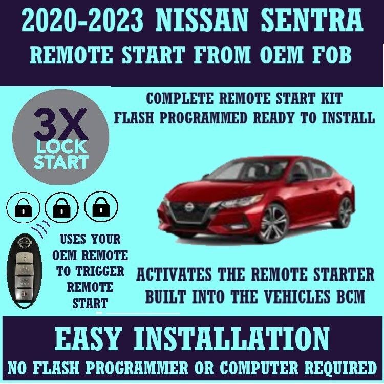 NISSAN SENTRA 2021 ENABLE OEM REMOTE START BUILT INTO BCM 100% PLUG & PLAY