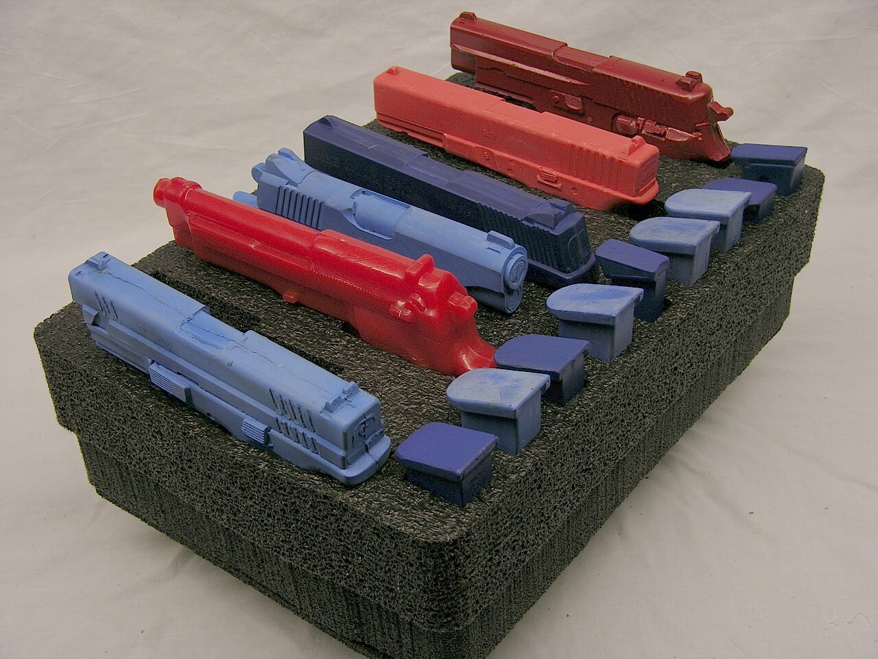 9 pistol handgun gun foam kit fits Pelican 1450 Harbor Freight Apache 3800 case