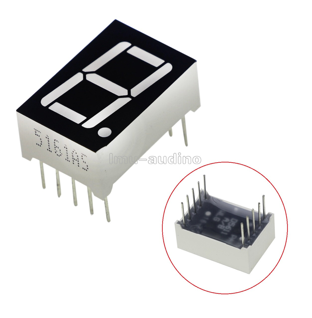 10PCS 0.56" 7 Segment Red LED Display 1 Digit Common Anode NEW