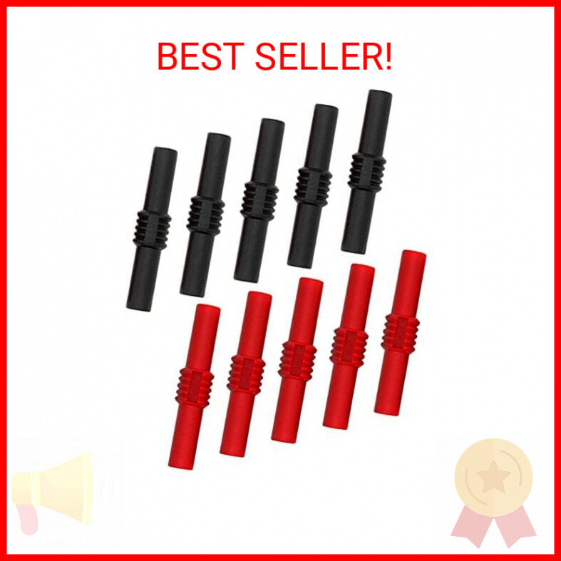 10Pcs Insulated 4mm Banana Jack Female to Female Banana Socket Connectors Couple