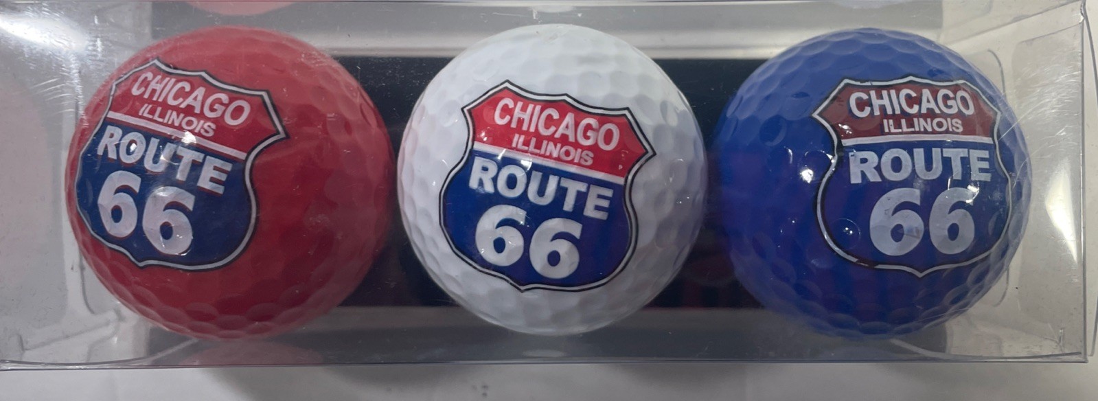 Chicago Illinois Route 66 Decorative Golf Balls Package Of Three