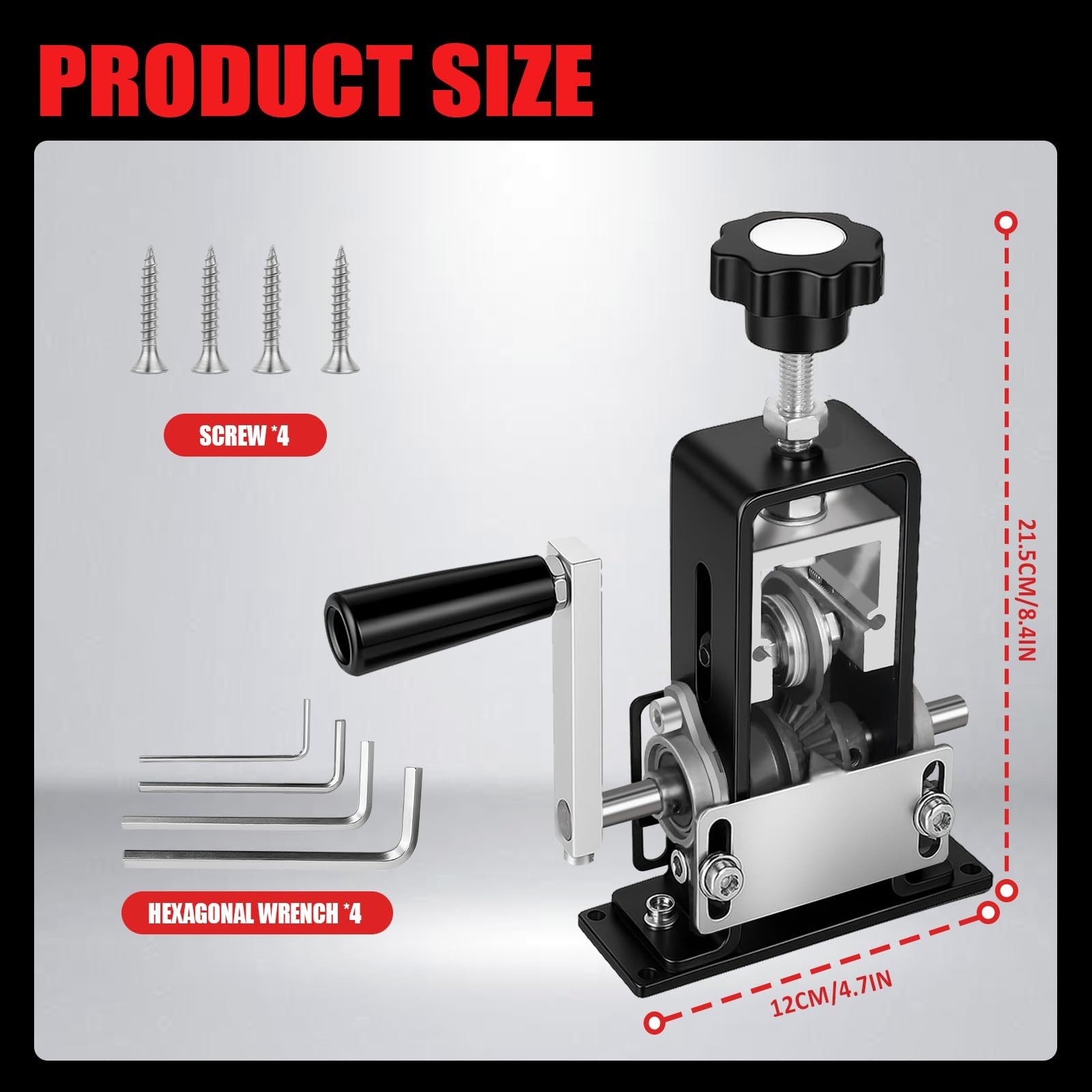 Manual Wire or Cable Portable Stripping Machine 1mm-21mm Hand Crank or Drill