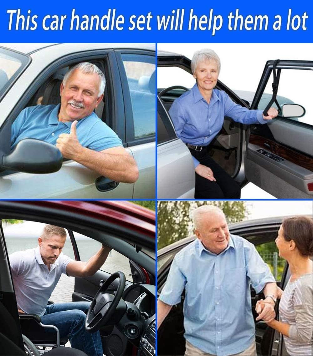 KOUNATSURI Car Door Handle for Elderly Assist Support Blue