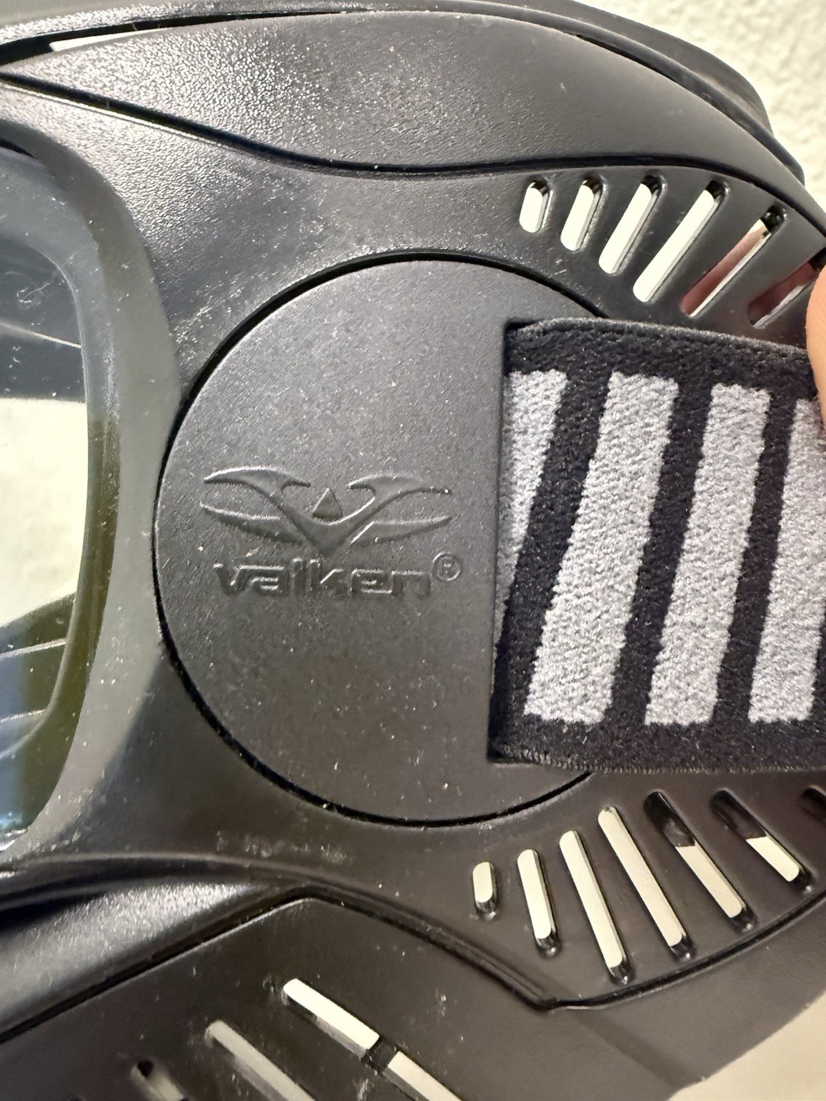 Valken Paintball Airsoft Full Face Mask Goggles Black Adjustable Strap
