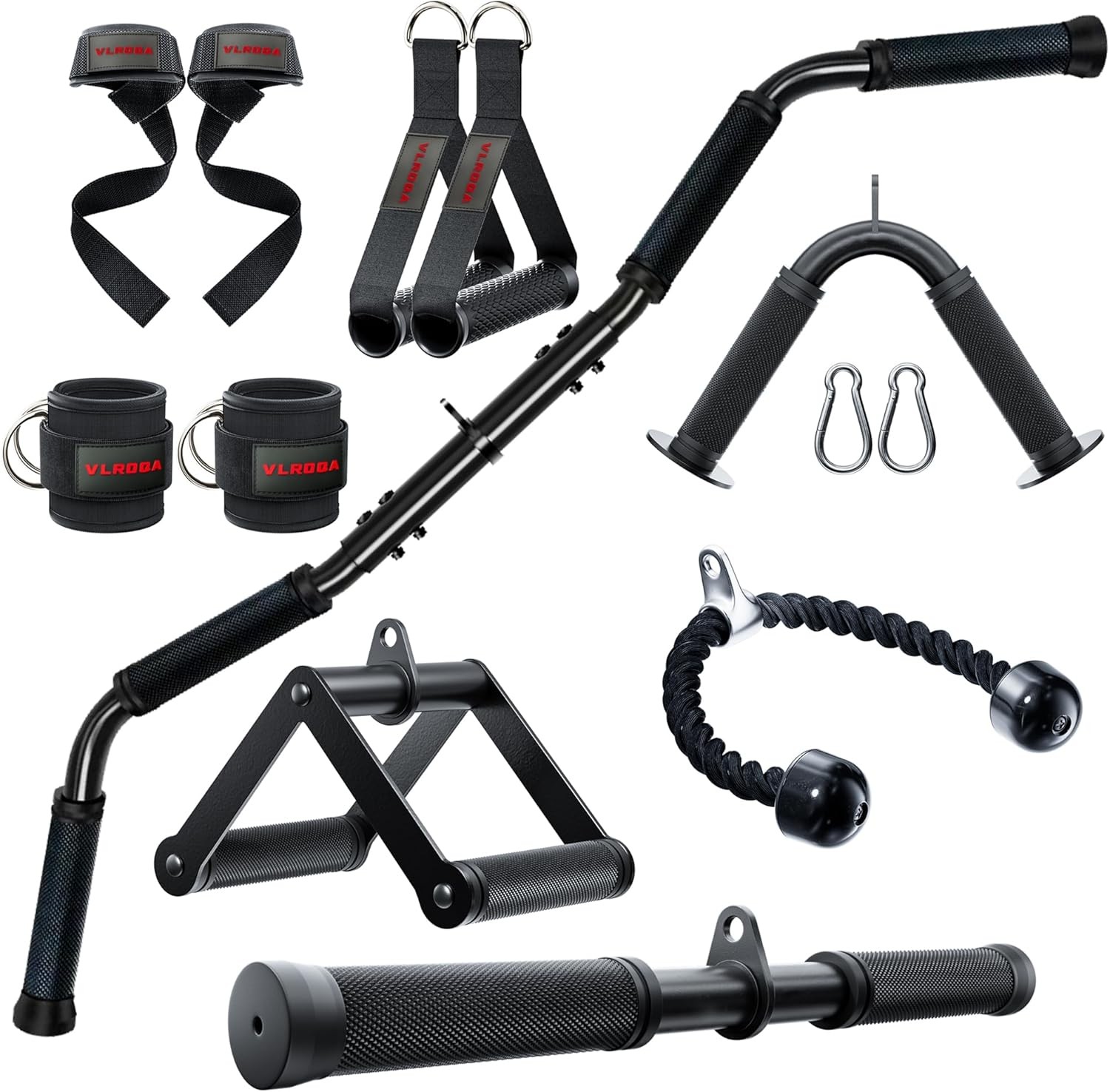 Cable Attachments Gym,Cable Machine Accessories Home Gym Triceps Pull Down