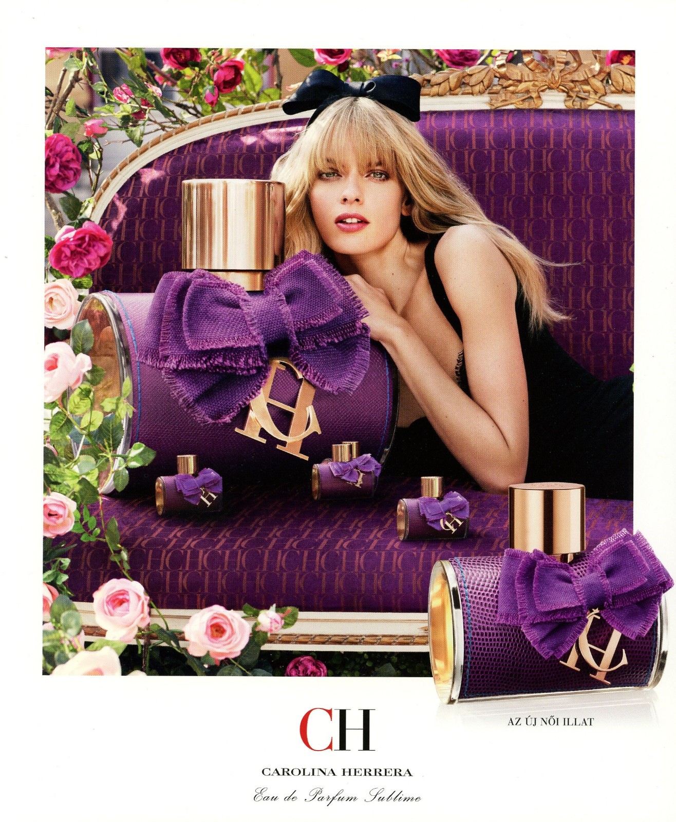CAROLINA HERRERA magazine AD #009 OOP 2014 JULIA STEGNER CHI 8.25" X 10"