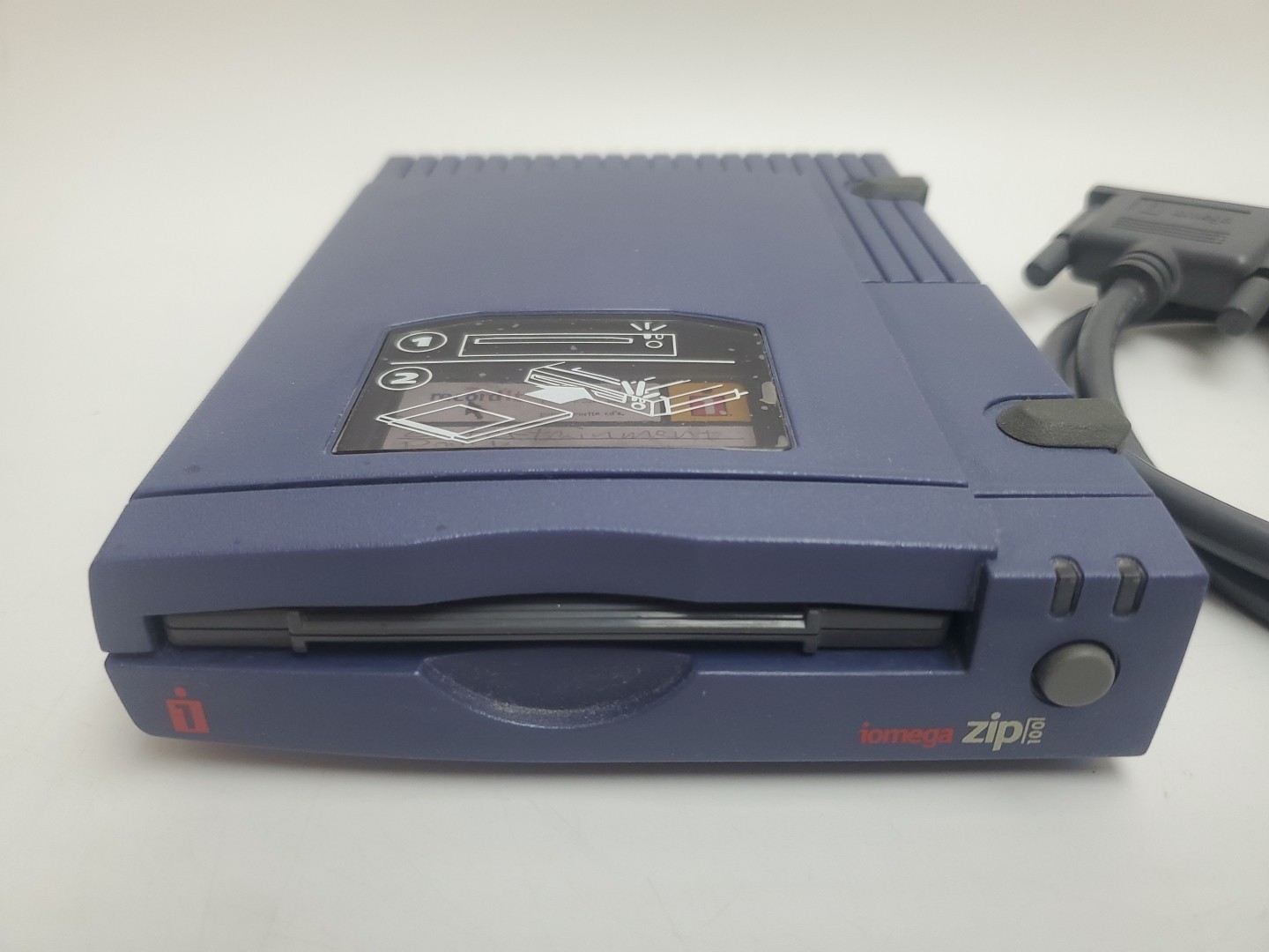 Iomega Zip 100 External Parallel Port Disk External Drive Z100P2 No Power Supply