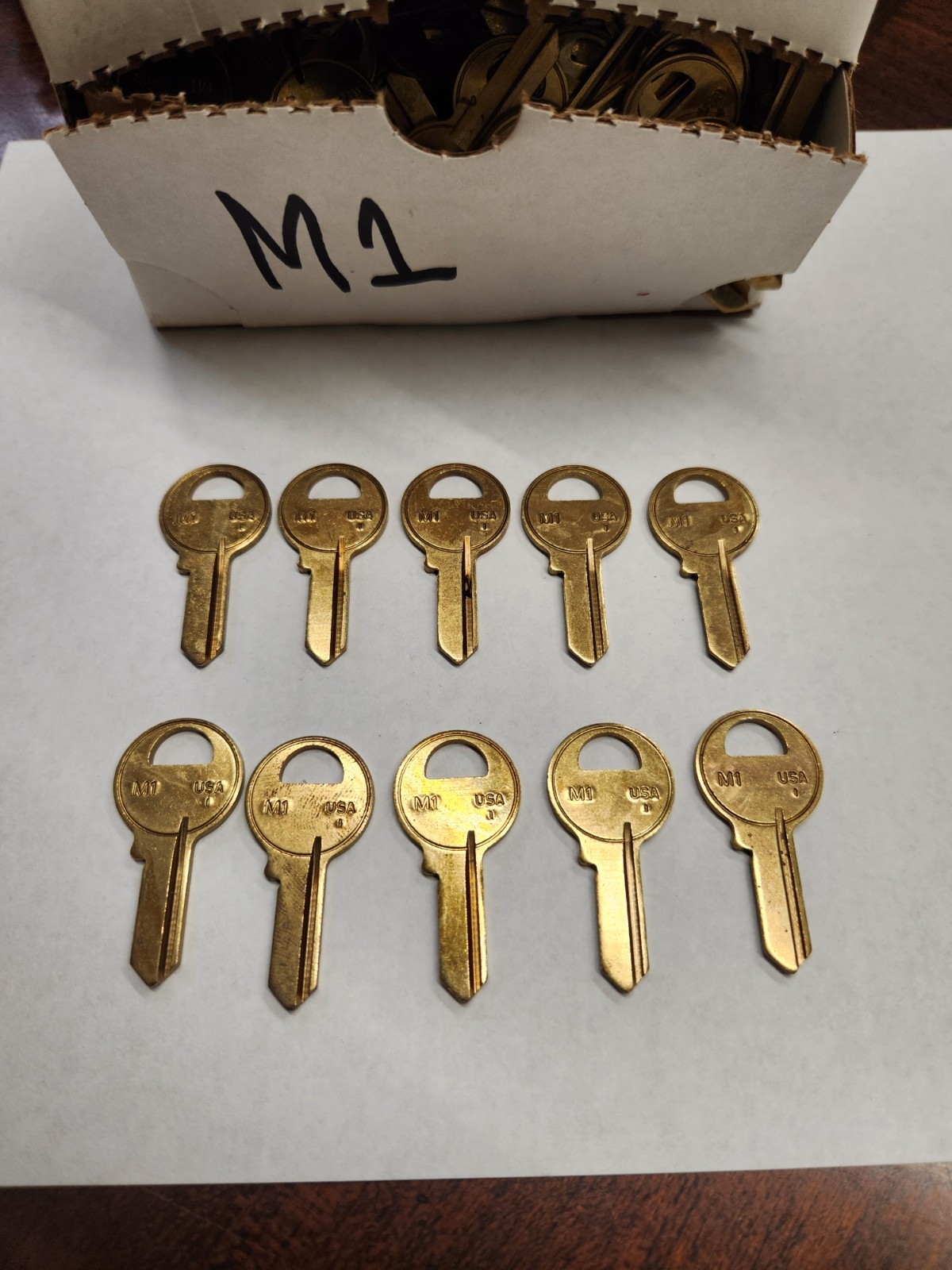 10 U.S. Lock  M1 key blanks   (rm.2-oo)