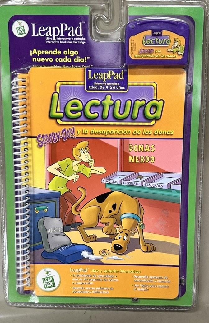 Leap Frog Leap Pad Lectura Scooby-Doo! y la desaparición de las donas Brand New