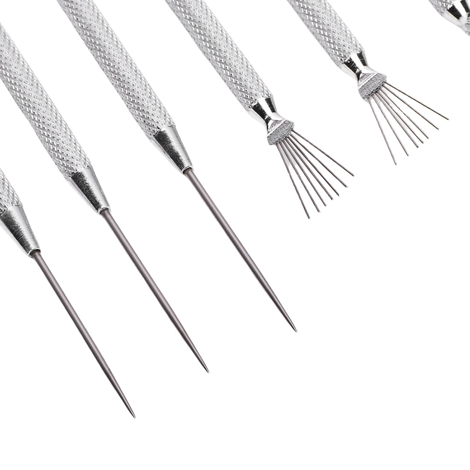 Complete Clay Needle Tools Set For Pottery - Ergonomic Handles Included