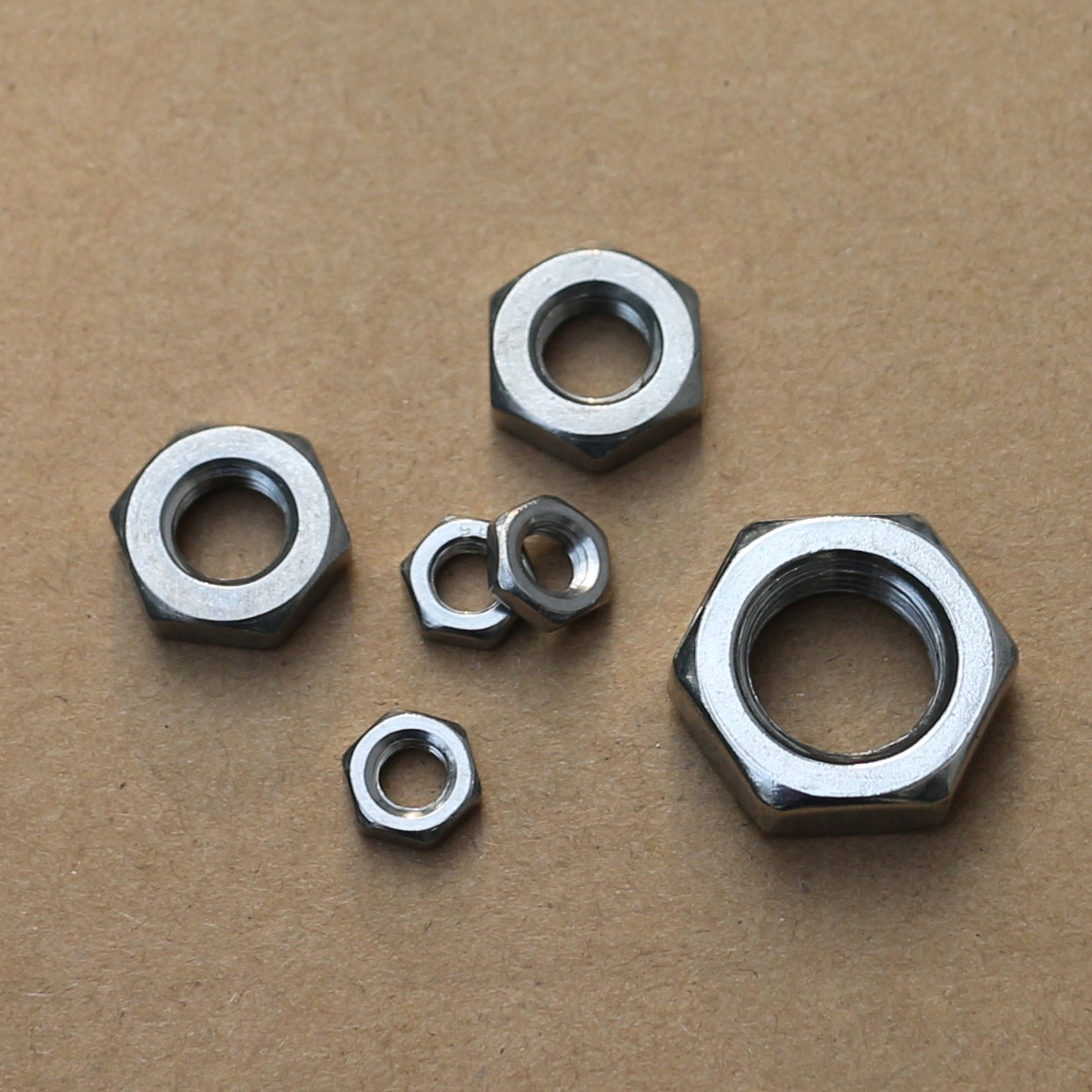 304 Stainless Steel Select Size M2 - M16 Thin Hex Nuts Right Hand Fine Thread