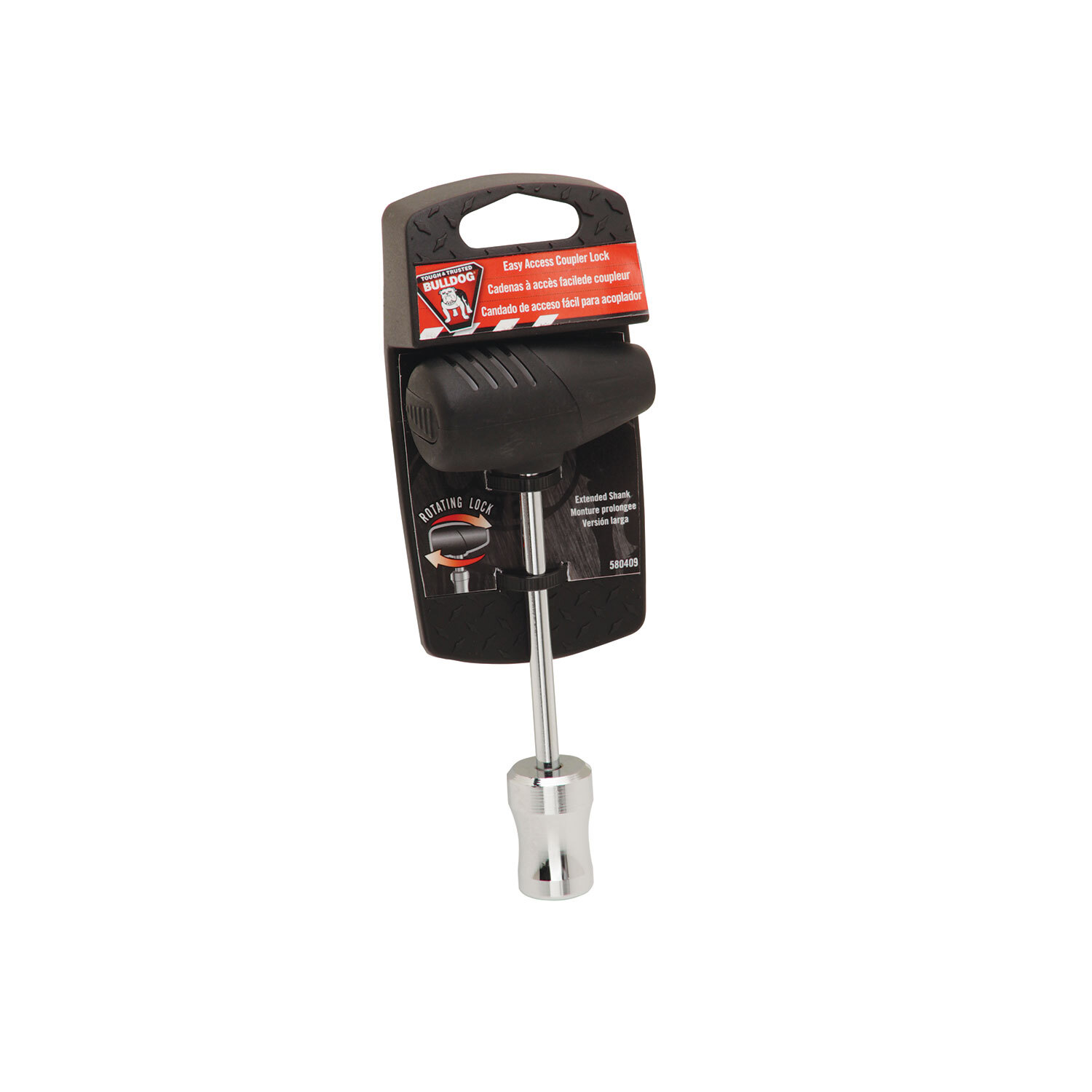 Bulldog Trailer Coupler Lock 360° Head Easy Access Secure Heavy-Duty Locking