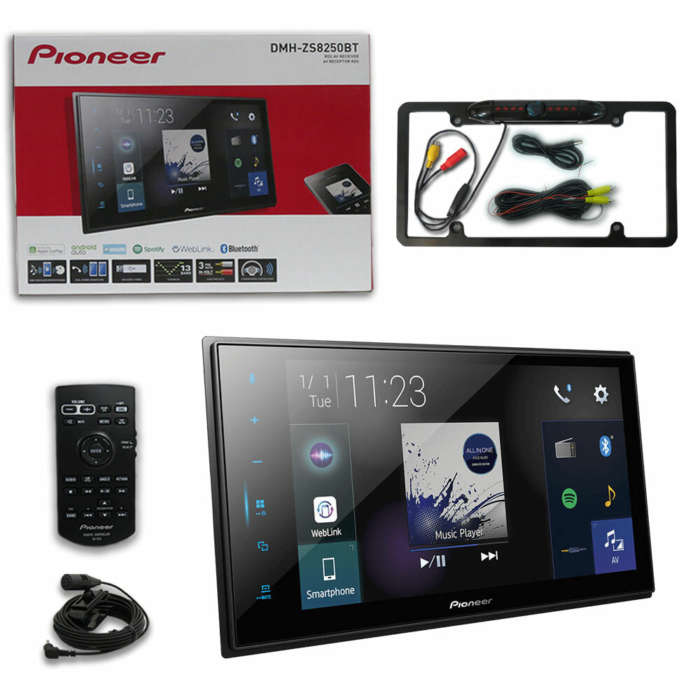 PIONEER 8" APPLE CARPLAY ANDROID AUTO BLUETOOTH CAR STEREO W/ BACK UP CAMERA