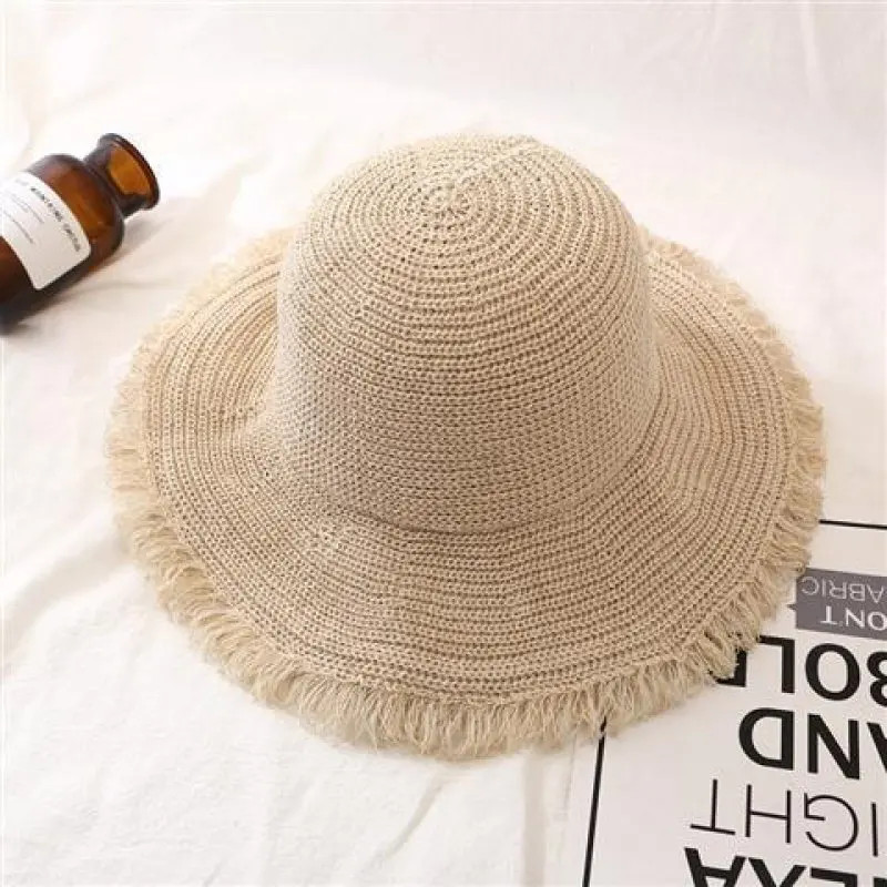 Fashion Women Panama Hats for Women Wide Large Brim Beach Sun Hats with Fashion