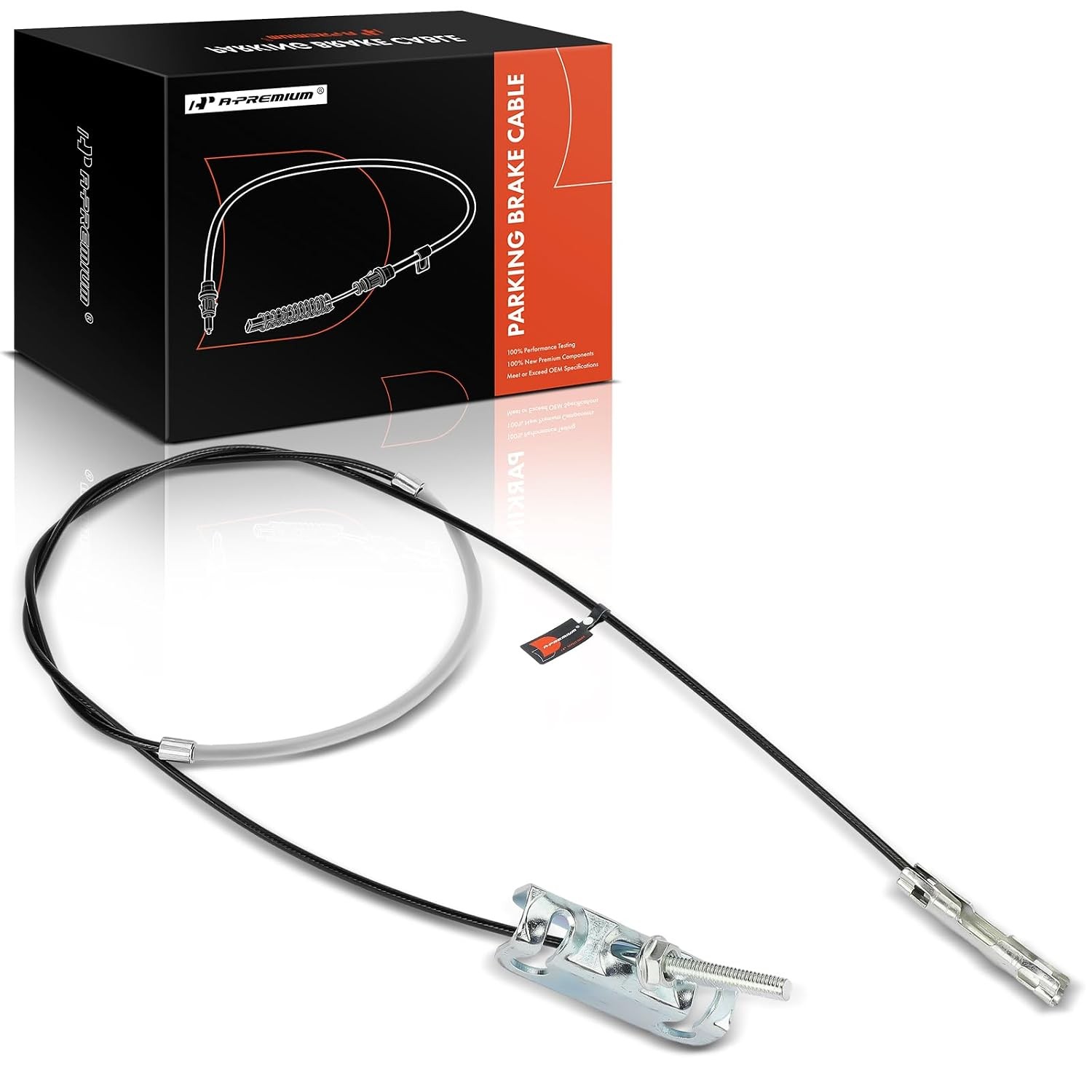 A-Premium Intermediate Side Parking Brake Cable Assembly Compatible with Chevrol
