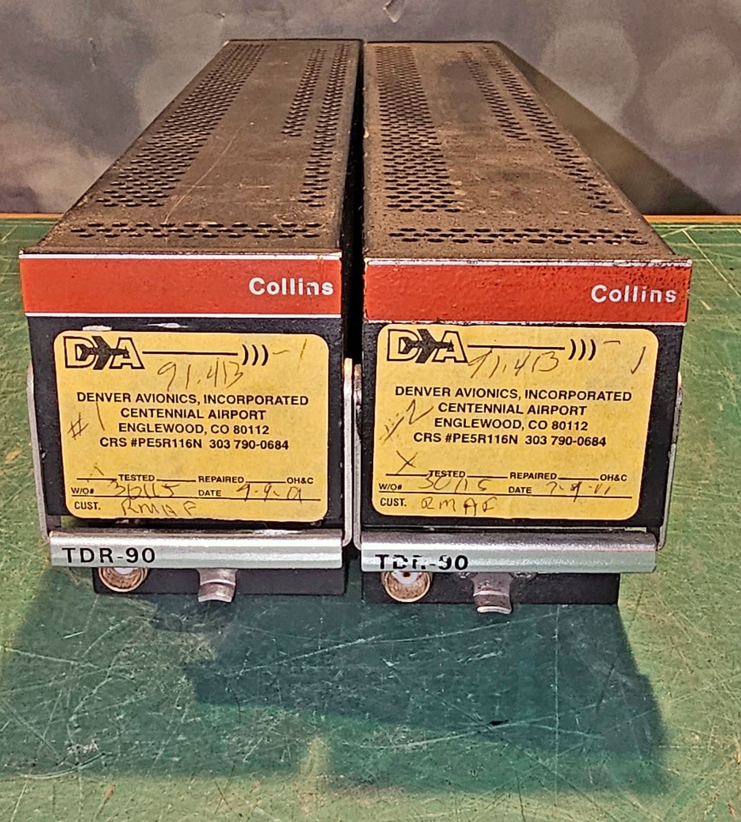 COLLINS TDR-90 Transponders (2), ATC , (PN: 622-1270-001) - Vintage