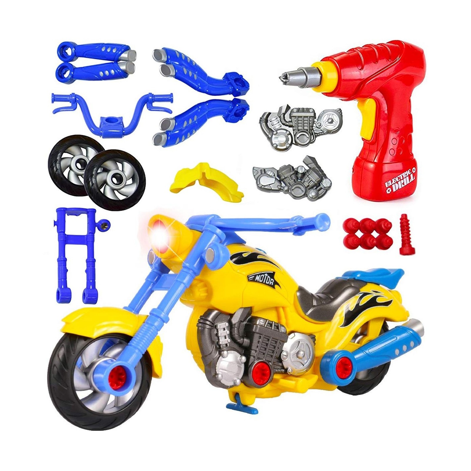Liberty Imports Take Apart Toy Vehicles with Electric Power Dri... FAST USA SHIP
