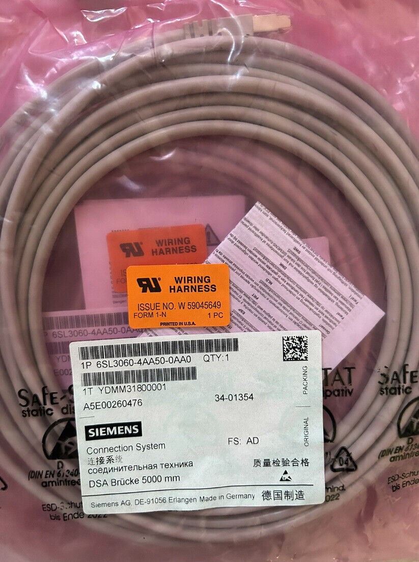 6SL3060-4AA50-0AA0 1PC NEW SIEMENS SINAMICS DRIVE-CLIQ CABLE 6SL3 060-4AA50-0AA0
