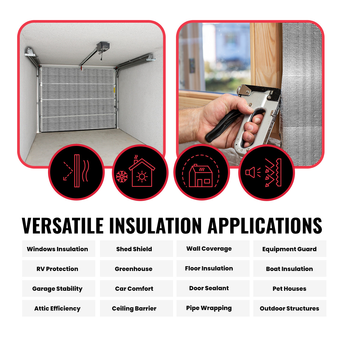 SEALTECH - 10mm Reflective Insulation roll Foam Core Radiant Barrier, Foil Wrap
