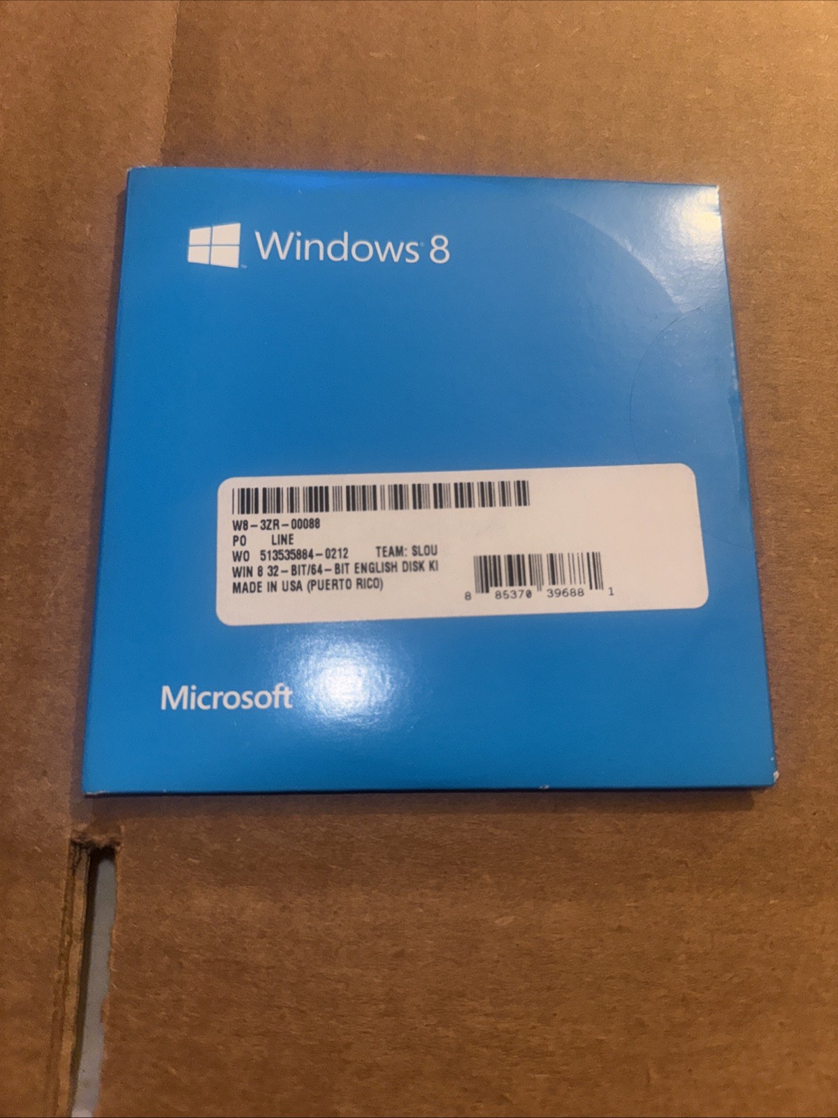 Microsoft Win 8 & Win 8 Pro Backups Version 32 & 64 Bit DVD English Set [2012]